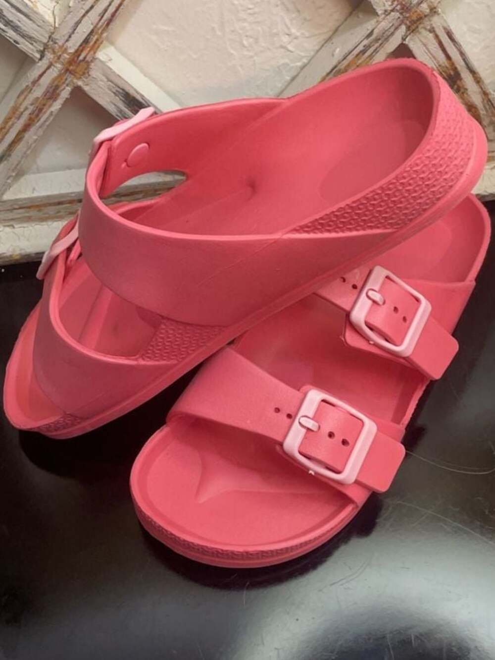 Okabashi Maui Two-Strap Sandals Pink Size 10